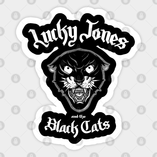 Lucky Jones CatHead Sticker by ShredBeard